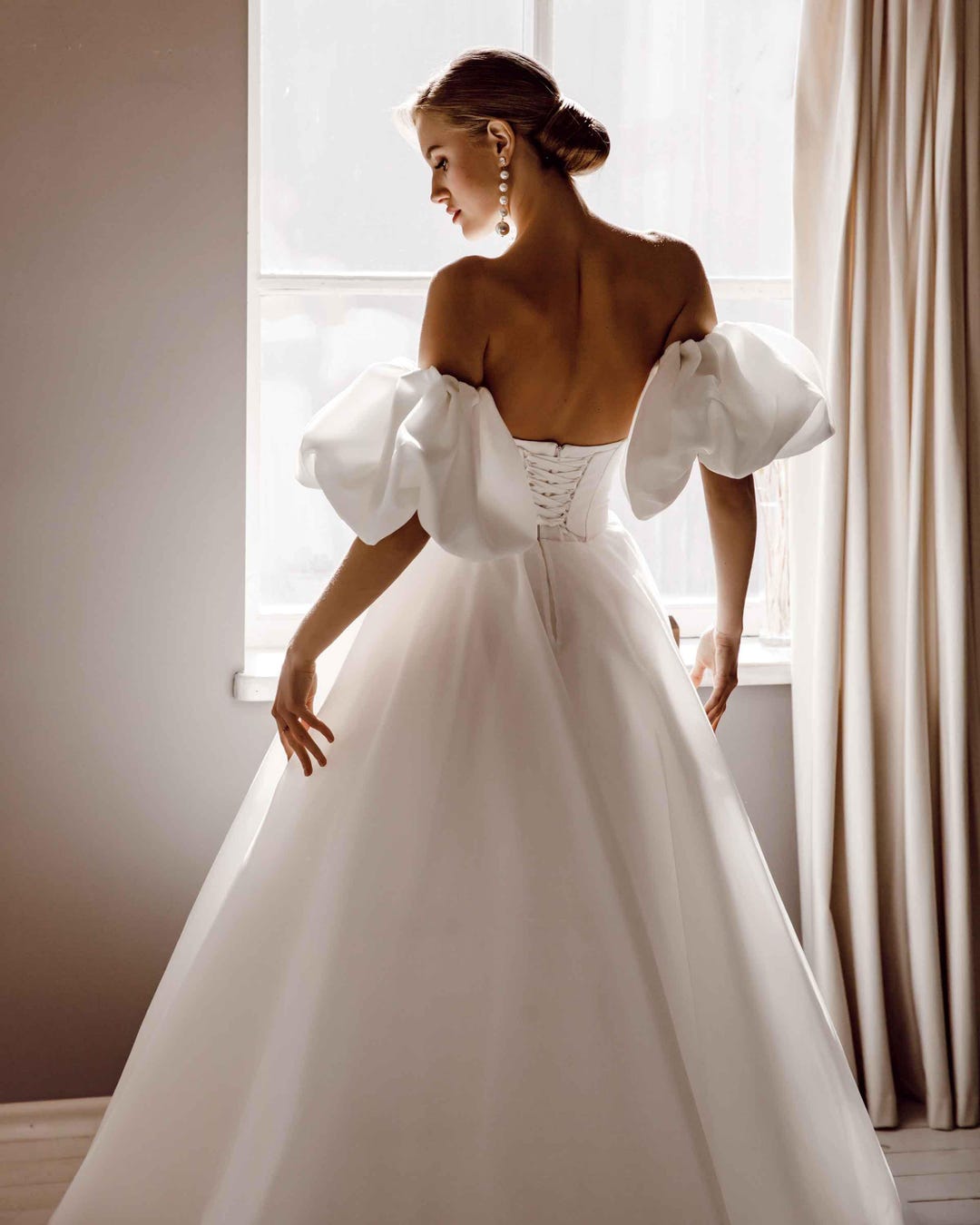 Maniche Removibili Corpetto Sposa Con Maniche Elegante Abito Da