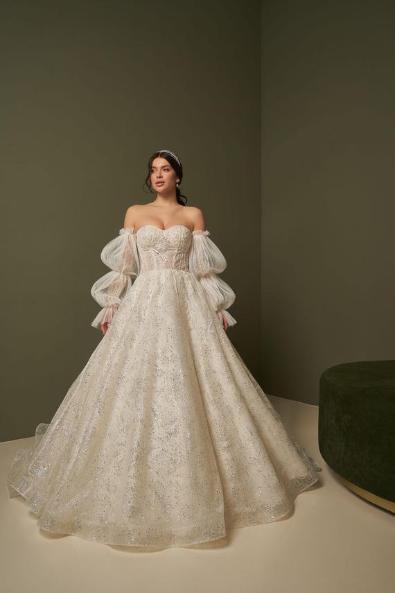 美品 アメリカ製 フラワープリント オフショルダーパフスリーブパーティードレス 花嫁 オフショル パフスリーブ ドレス OTHERS OqiOOipO オチオドレス