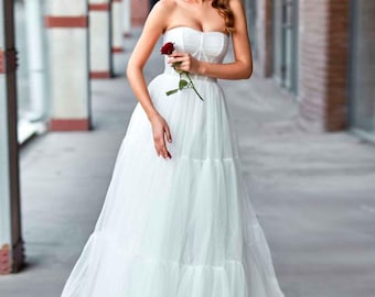 sachin and babi light blue dress Strapless Floral Lace Bridal Gown with Corset Bodice JB42148 main image 0