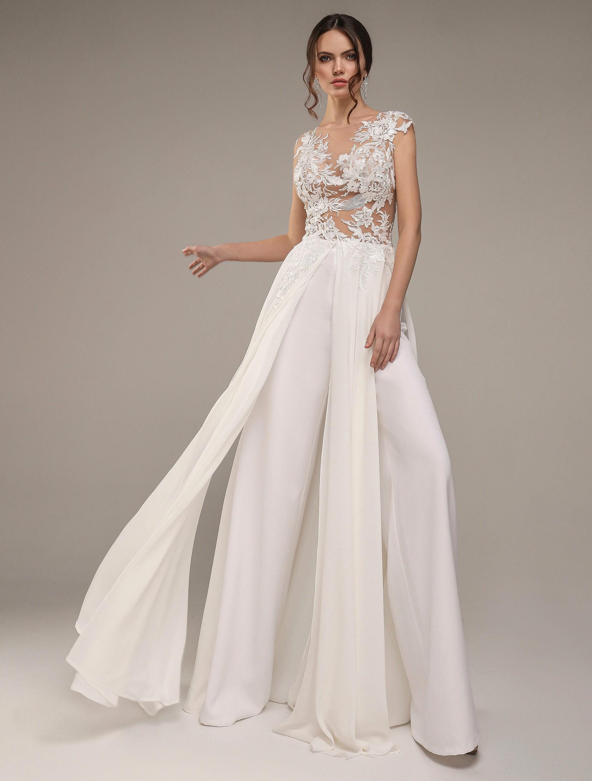 Bohemian Lace Bridal Jumpsuit