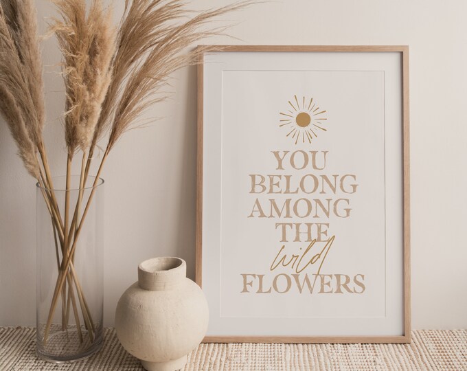 Tom Petty Wildflowers Quote Printable Boho Music Lyrics Etsy