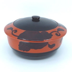 Vintage Lacquerware Bowl with Lid