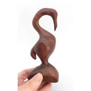 Vintage Hand Carved Wooden Shorebird