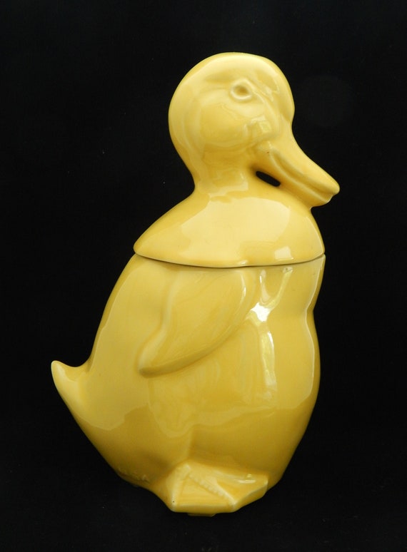 Mccoy Pottery Yellow Duck Cookie Jar Etsy