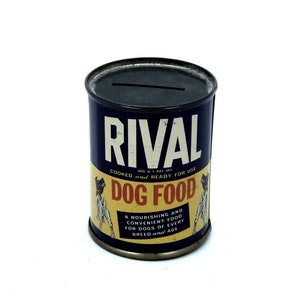 Vintage Promotional Rival Dog Food Coin Bank