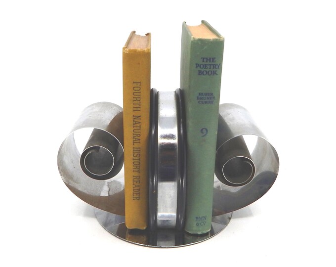 Vintage Art Deco Chrome Book Holder - Etsy