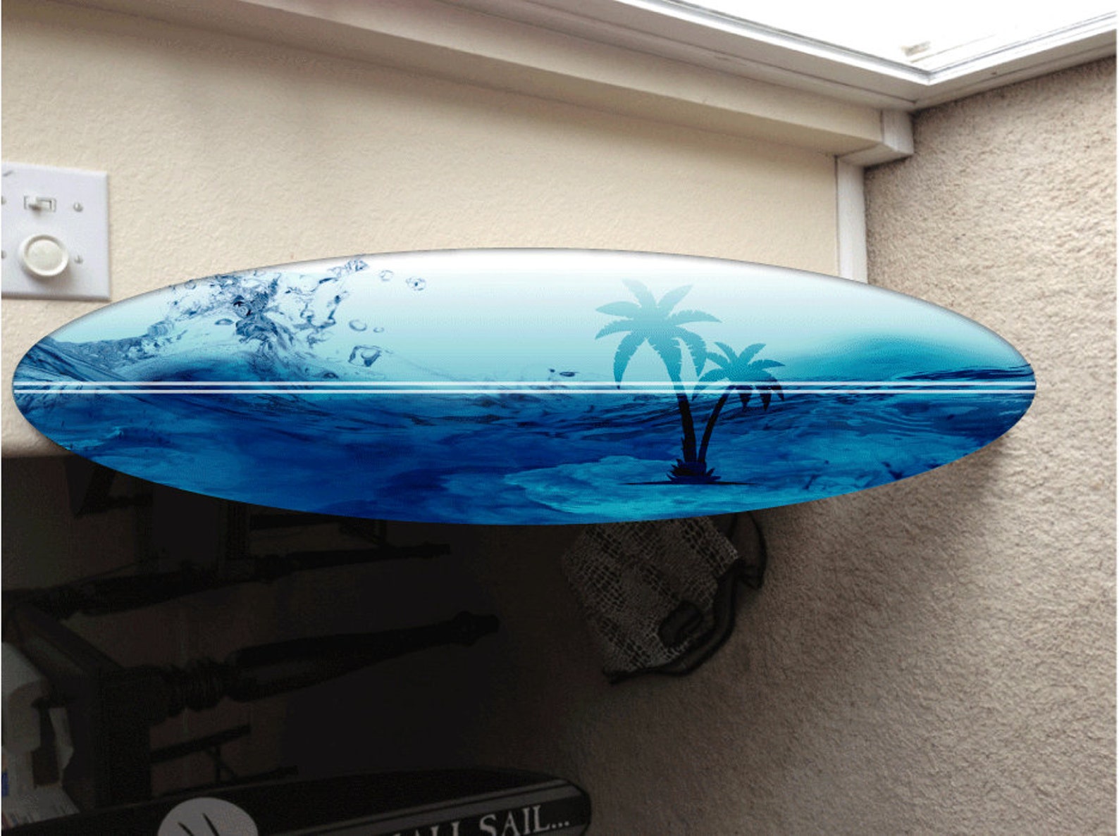 Surf Board Surfboard Decor Hawaiian Beach Surfing Beach Decor Pool ...