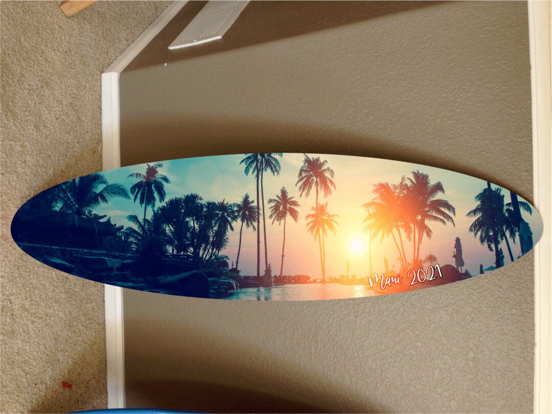 Surf Board Surfboard Decor Hawaiian Beach Surfing Beach Decor Pool ...