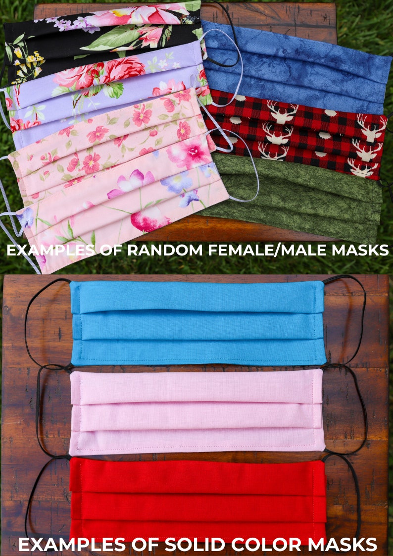 High Quality Face Mask Washable 100 Cotton Fabric Double Etsy