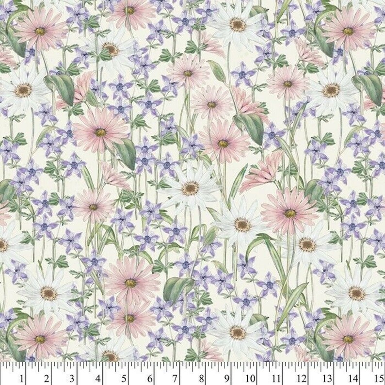 Wildflowers Beautiful David Textiles Premium Quality 100/% Quilt Fabric Cotton Sold by the Yard Increase Quantities for Larger Cuts