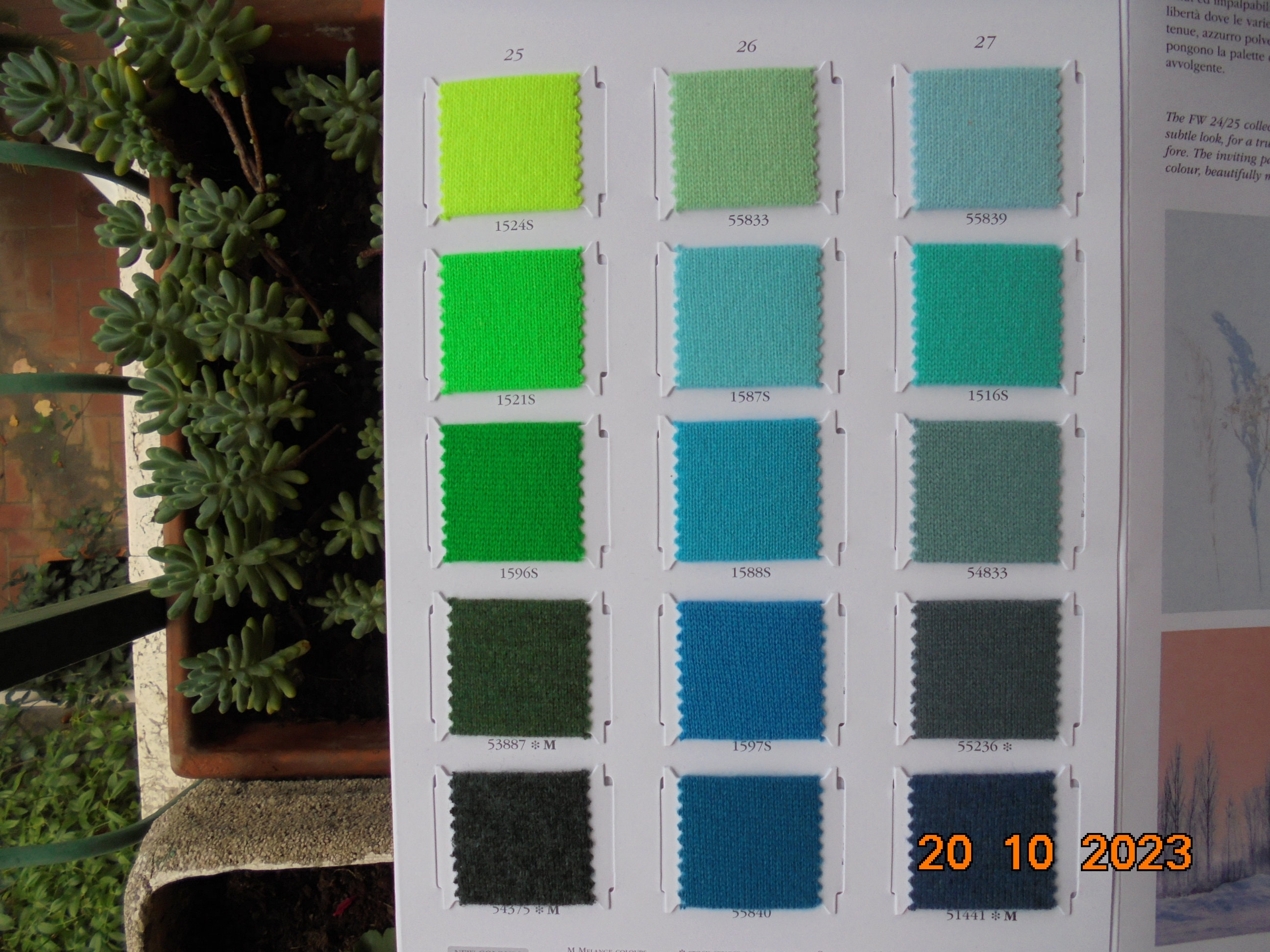 Loro Piana Official Color Book for Cashmere 2/27 , Denver 2/36 and