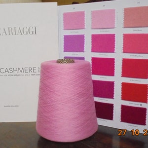 Cariaggi Garn 100% Kaschmir grösse 2/28. Farbe Rosetta n 22117. Gr 344.