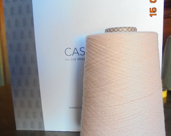 Cariaggi 100% cashmere yarn. Size 2/28. Color  Cologne  number 22076. Cone Gr 500