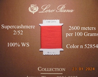 Loro Piana Supercashmere 2/52 yarn. 100% Cashmere. Color  52854.