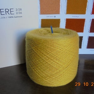 Cariaggi 100% Kaschmirgarn 2/28. Gewaschen und fertig zum Stricken. Midas-Farbe Nr. 21310. Gr 166.