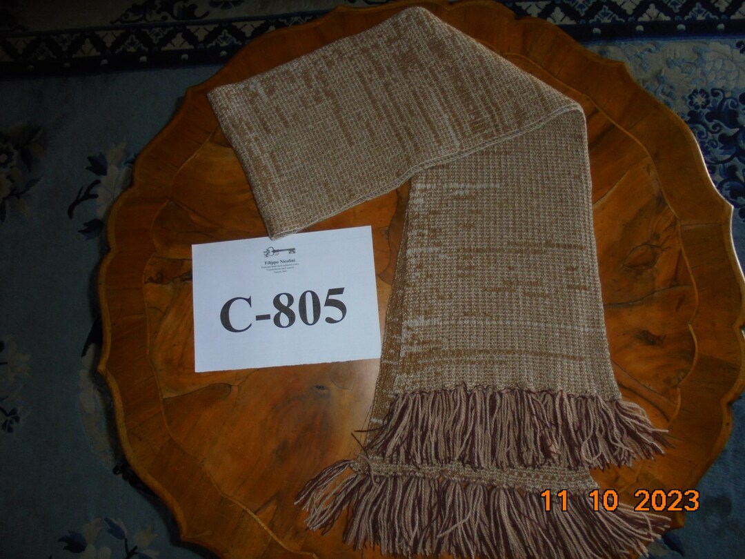 Vicuna and Cashmere Scarf Yarn by Cariaggi. Hand Knitted With Etsy UK