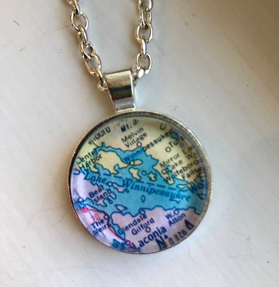 Custom Map Necklaces round Etsy - Il 1140xN.1814960572 Du5a