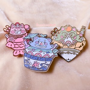Dessert Buddies Enamel Pins [ 4.5x4.5 cm ]