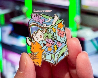 Kitty Arcade Enamel Pin (1.80 inches)