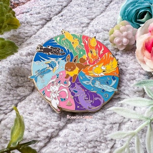 Pin de esmalte de Eeveelutions (2 pulgadas)