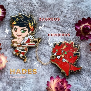 Hades - Zagreus and Cerberus Enamel Pin Set (Limited Amount)
