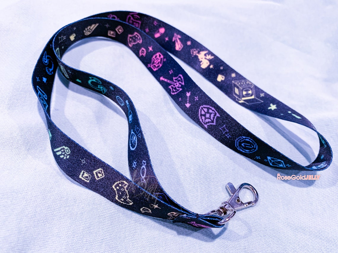 Pixel Gaming Lanyard 1.5 Cm Wide Etsy