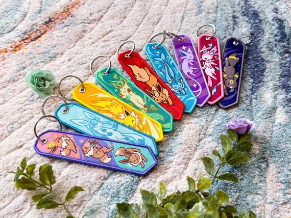 Eeveelution Woven Jet Tag Keychain (1.25 X 5 Inch) - Etsy