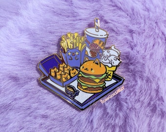 McKitty Meal Enamel Pin (1.85 inches)