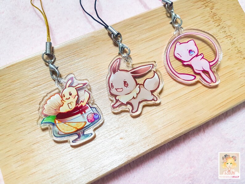 Pokemon Keychains 1.5x1.5 inch Etsy