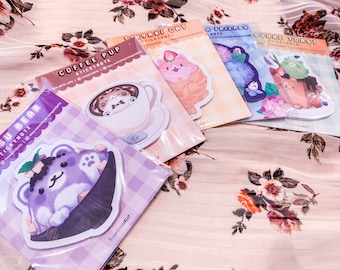 Food and Flower Themed Stickynotes (Single)