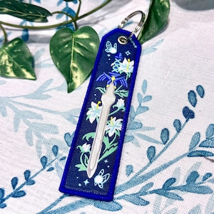 Master Sword Jet Tag Keychain (1.25 x 5 inch)