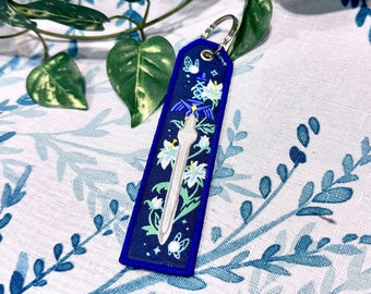 Master Sword Jet Tag Keychain (1.25 x 5 inch)