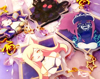K/DA Holographic keychains