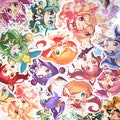 Star Guardians holographic stickers product logo