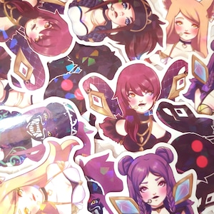 Autocollants holographiques K/DA