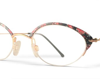 Vintage Neostyle City 539 958 Rojo / Negro / Negro / S Hecho a mano Alemania Gafas Marco Rx Lentes Disponibles