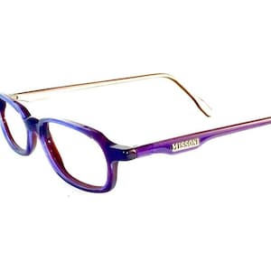 Vintage Neostyle Missoni 0280 246 Blue Tan Hand Made Italy Eyeglasses Frame Rx Lenses Available