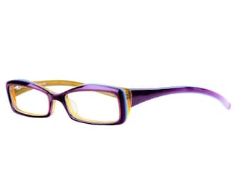 Vintage Neostyle College 347 058 Purple Blue Hand Made Germany Eyeglasses Frame Rx Available