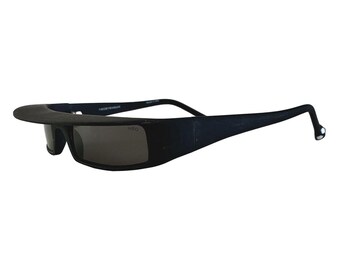 Neostyle Sportivo 3 matzwarte en glanzende blauwe 58-17-135-zonnebril Rx Ready