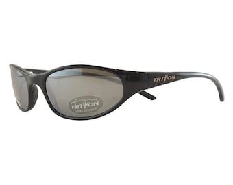 Triton Neptune 2 zwart met grijs gepolariseerde PC 56-20-125 ovale zonnebril Rx Ready
