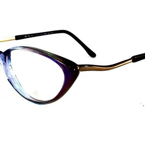Vintage Neostyle Missoni 0068 417 Blue Purple Hand Made Italy Eyeglasses Frame Rx Lenses Available