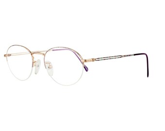 Vintage Neostyle Academic 37 246 Green/Purple Hand Made Germany Eyeglasses Frame Rx Available