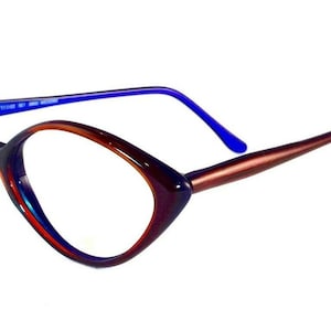 Vintage Neostyle Missoni 0066 130 Brown Blue Hand Made Italy Eyeglasses Frame Rx Lenses Available