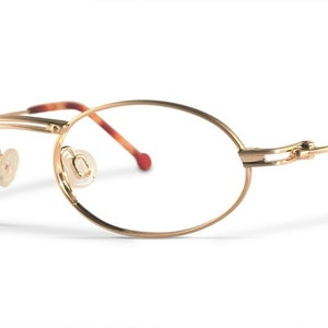 Vintage Neostyle Academic 257 808 Matte Gold Hand Made Germany Eyeglasses Frame Rx Available
