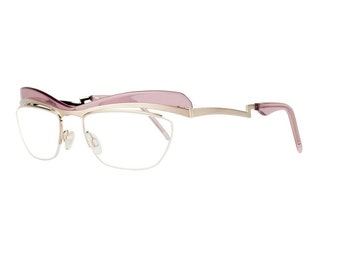 Vintage Neostyle Eos 09 458 Gold Rose New Hand Made Germany Eyeglasses Frame Rx Lenses Available