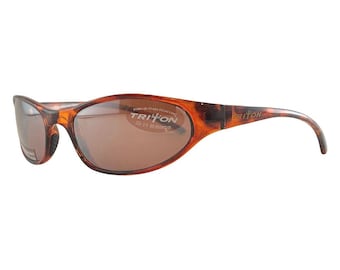 Triton Neptune 1 glazen schildpad met bruin gepolariseerd 56-20-125 ovale zonnebril Rx Ready