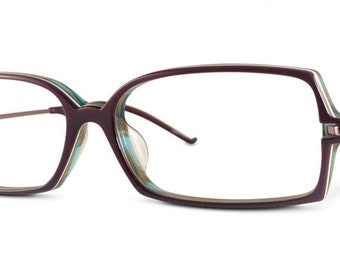 Vintage Neostyle City 644 058 Plum Teal New Hand Made Germany Eyeglasses Frame Rx Lenses Available