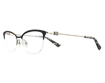 Police Float 4 VPL 803 COL. 0568 Eyeglasses Frames 51-21 Silver Black H18265‎ Police Float 4 VPL 803 COL. 0568 Eyeglasses Frames 51-21  main image 3