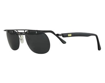 Neostyle MS7002 zwarte rechthoekige metalen zonnebril 56-21-140 zonder rand, Rx Ready