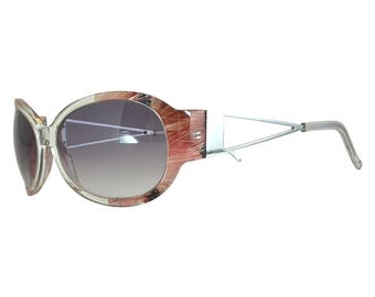 Roisset Gallo rode veren 58-16-135 ronde plastic zonnebril Rx Ready